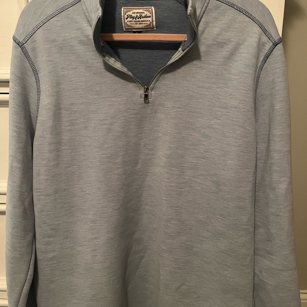 Mens Flag & Anthem 1/4 Zip Sweater